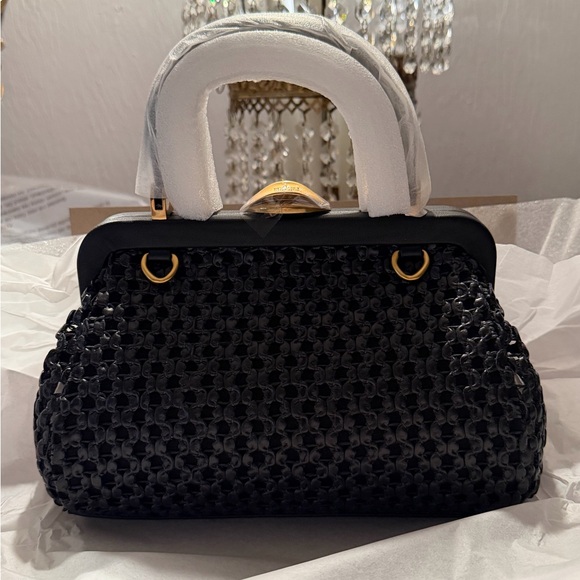 Cult Gaia Zuma Crossbody Black and Gold Bag NWT (regular size not mini) see pics - Picture 3 of 7